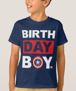 birthday boy kids captain america t shirt