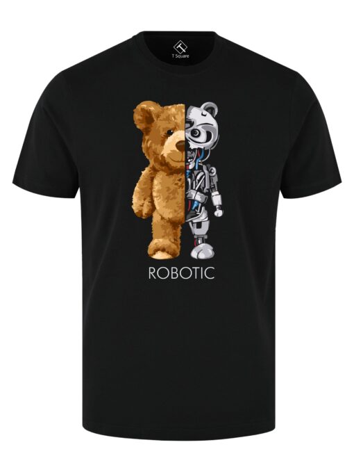 robotic bear t shirt