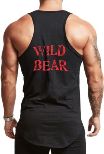 Wild Bear Tank Top Front-Back