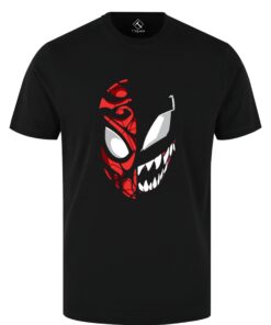 black spiderman marvel t shirt