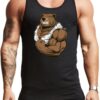 wild bear gym tank top