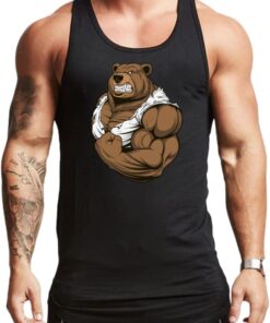 wild bear gym tank top